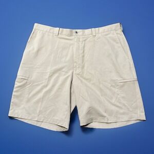 PING Men's Golf Shorts Size 42‎ Polyester Tan Comfy 42x9.5